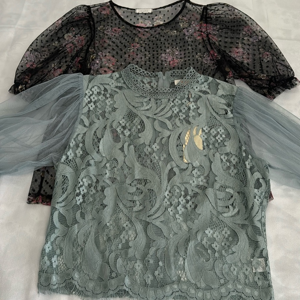 Bundle!!! Two see through blouses